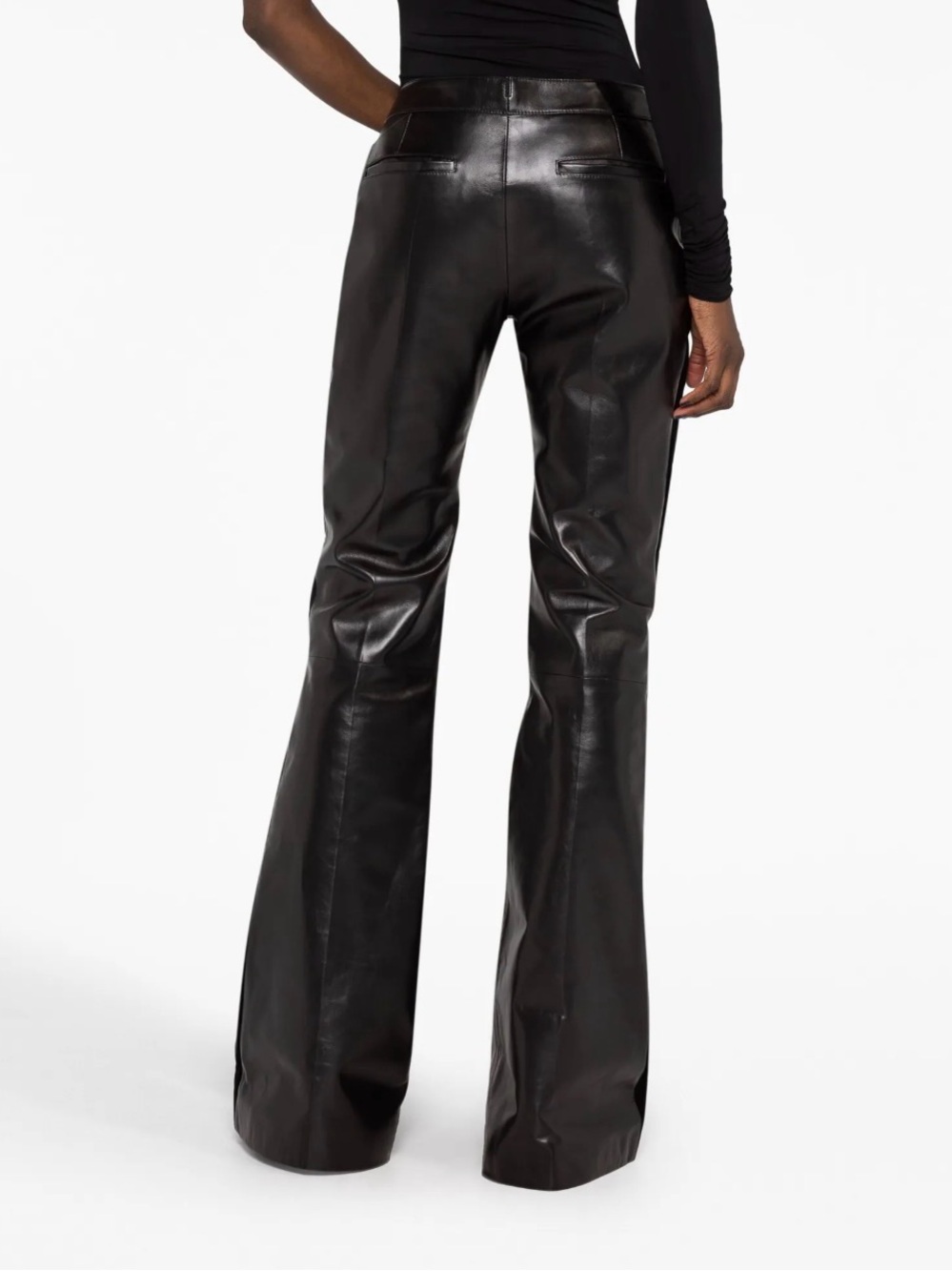 Tom ford Black Leather Flared Pants - Picture 4 of 4